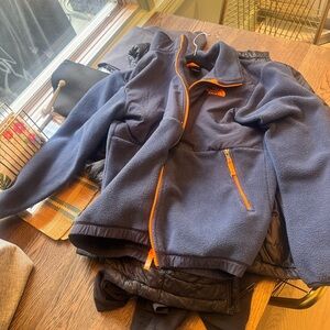 The North Face Kids Jacket - Navy and Orange 14-16 very good condition